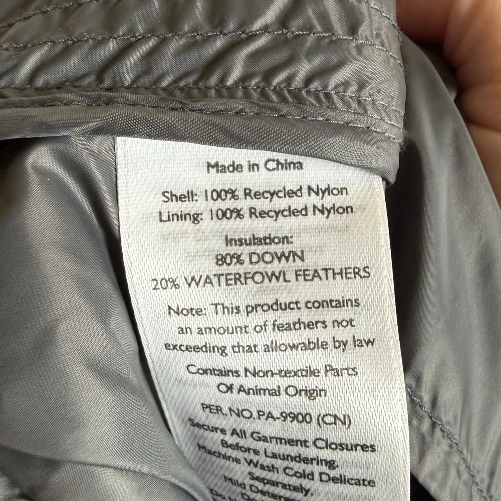 Eddie Bauer Men's XL Black EB650 Down Quilted Full Zip Up‎ Vest